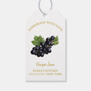 Simple Homemade Grape Jam Hang Tag l White