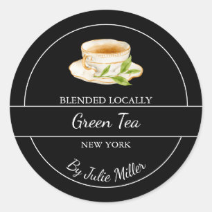 Simple Homemade Green Tea Label