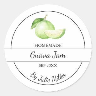 Simple Homemade Guava Jam Label