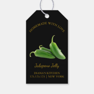 Simple Homemade Jalapeno Jelly Hang Tag Black