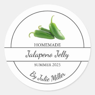 Simple Homemade Jalapeno Jelly Label