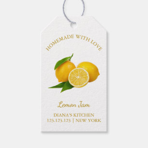 Simple Homemade Lemon Jam Hang Tag l White