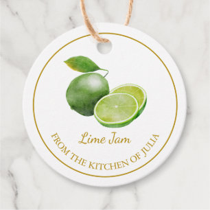 Simple Homemade Lime Jam Hang Tag l White