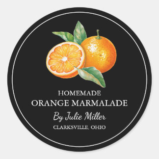 Simple Homemade Orange Marmalade Label