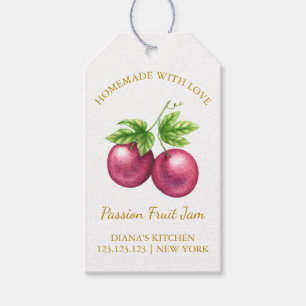 Simple Homemade Passion Fruit Jam Hang Tag l White
