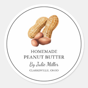 Simple Homemade Peanut Butter Label