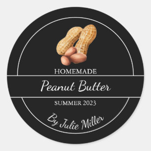 Simple Homemade Peanut Butter Label