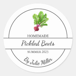 Simple Homemade Pickled Beets Label