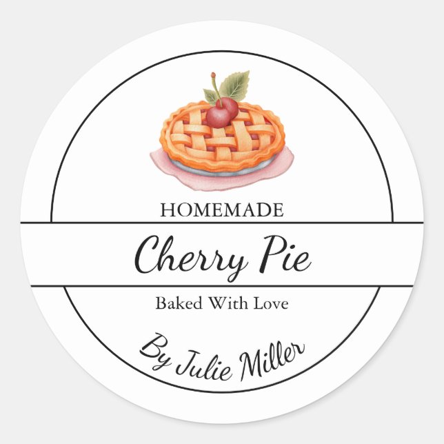 Simple Homemade Pie Label (Front)
