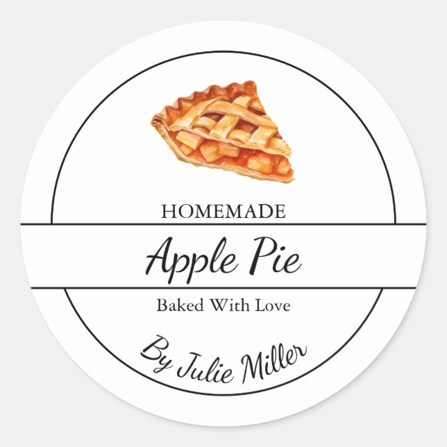 Simple Homemade Pie Label (Front)