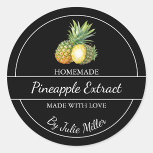 Simple Homemade Pineapple Extract Label