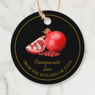 Simple Homemade Pomegranate Jam Hang Tag