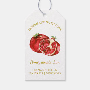 Simple Homemade Pomegranate Jam Hang Tag l White