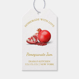 Simple Homemade Pomegranate Jam Hang Tag l White