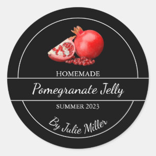 Simple Homemade Pomegranate Jelly Label