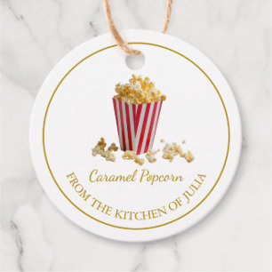 Simple Homemade Popcorn Hang Tag l White
