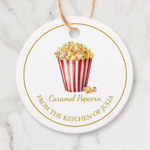 Simple Homemade Popcorn Hang Tag l White
