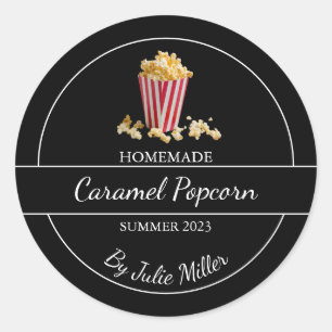 Simple Homemade Popcorn Label
