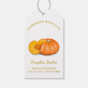 Simple Homemade Pumpkin Butter Hang Tag l White
