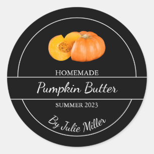 Simple Homemade Pumpkin Butter Label