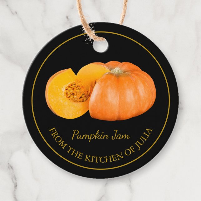 Simple Homemade Pumpkin Jam Hang Tag (Front)