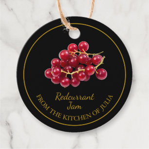 Simple Homemade Redcurrant Jam Hang Tag