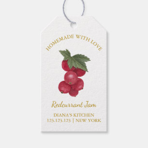 Simple Homemade Redcurrant Jam Hang Tag l White