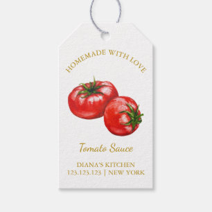 Simple Homemade Tomato Sauce Hang Tag l White
