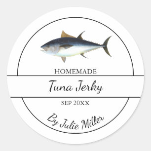 Simple Homemade Tuna Jerky Label