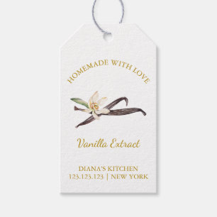 Simple Homemade Vanilla Extract Hang Tag l White