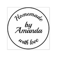 Simple Homemade with love personalise typography