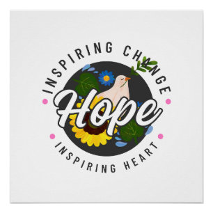 Simple Hope Inspiring Glossy Poster
