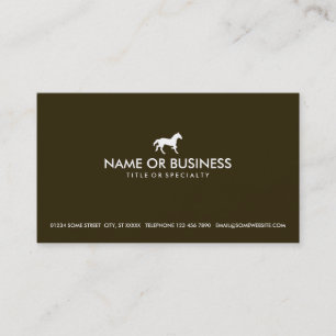 simple horse business card