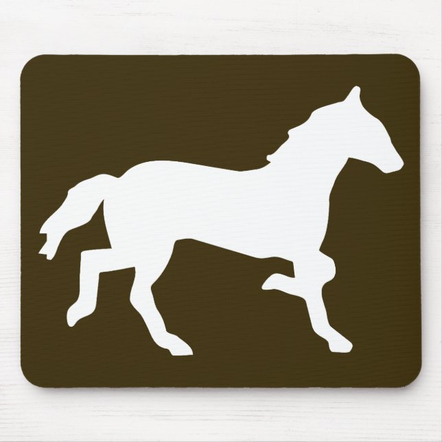 simple horse mouse mat (Front)