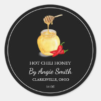 Simple Hot Chilli Infused Honey Label