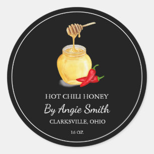 Simple Hot Chilli Infused Honey Label