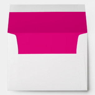 Simple Hot Pink Return Address  Envelope
