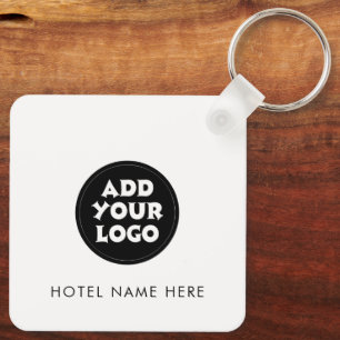 Simple Hotel Logo and Name Key Ring