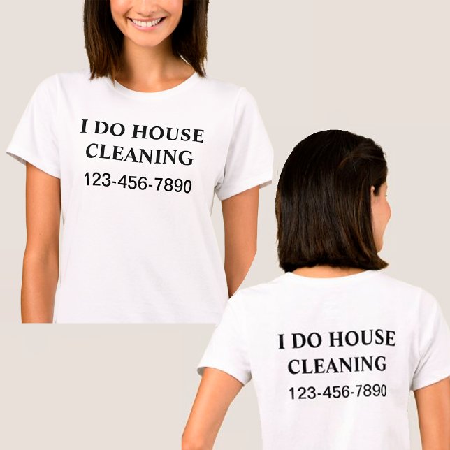 Simple House Cleaning Work Shirts (Creator Uploaded)