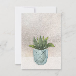 Simple Houseplant Blank Greeting Card