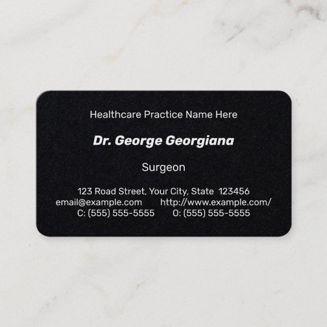 Simple, Humble, and Minimal Business Card (Front)
