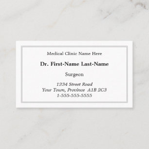 Simple, Humble & Basic Business Card