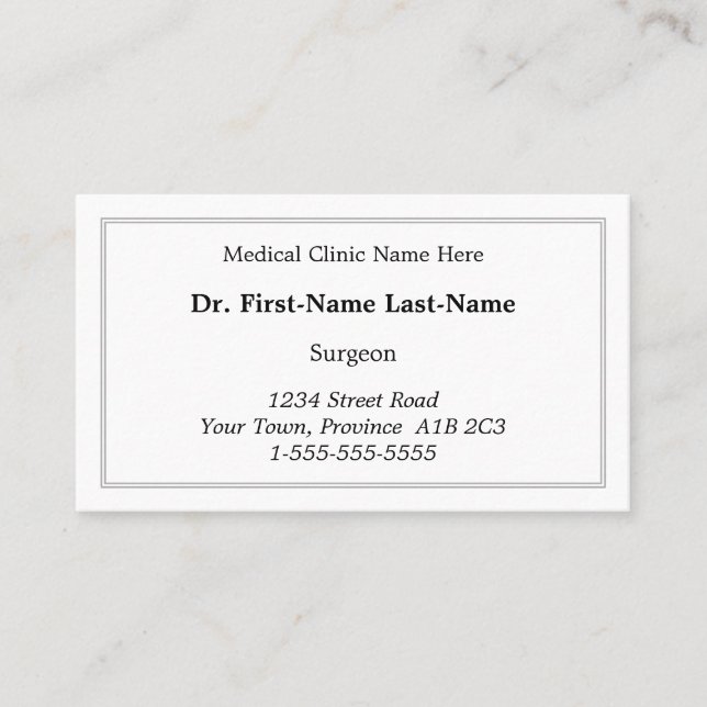 Simple, Humble & Basic Business Card (Front)