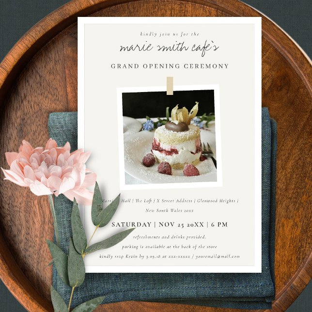 Simple Hung Photo Business Grand Opening Invite (Creator Uploaded)
