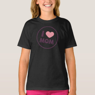 Simple I Love Mum Mother's Day   Ringer Shirt