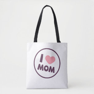 Simple I Love Mum Mother's Day Tote Bag