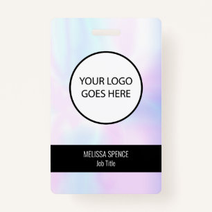 Simple ID Iridescent Logo Security ID Badge