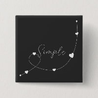 Simple illustration with hearts in minimalist styl