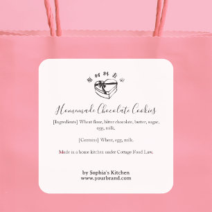 Simple Ingredient Label Heart Box Valentines Day