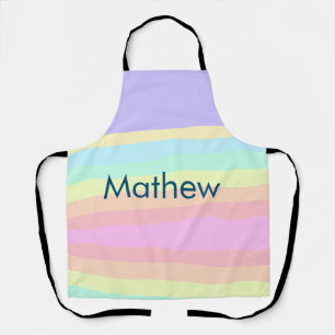 simple initial letter monogram add your name lett  apron